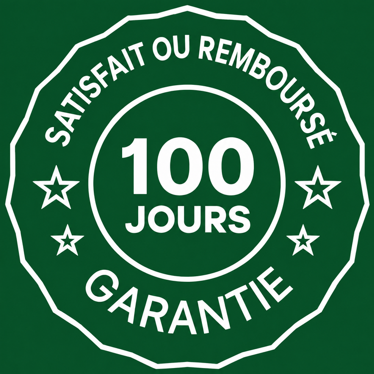 Garantie satisfait ou remboursé 100 jours